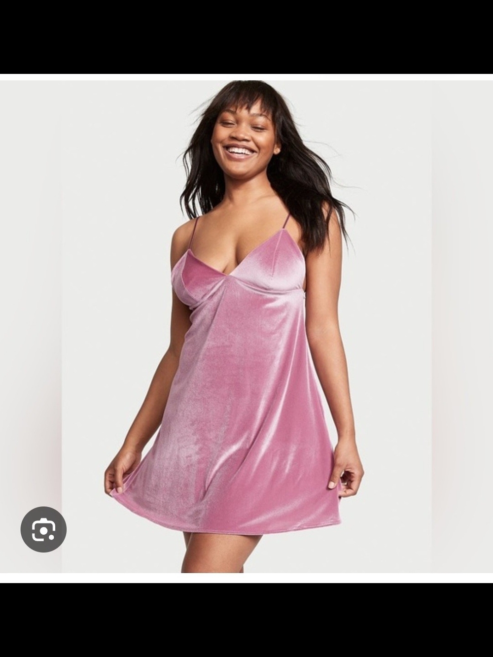 Victoria Secret Velvet Slip Dress/nightgown in Dusty Rose. Size S